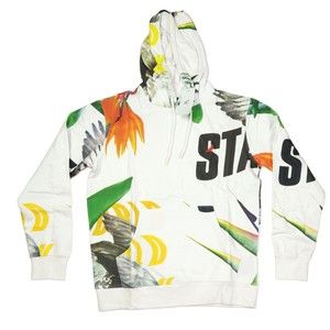 New Staple Pigeon pullover hoodie white with graphics sweatshirt